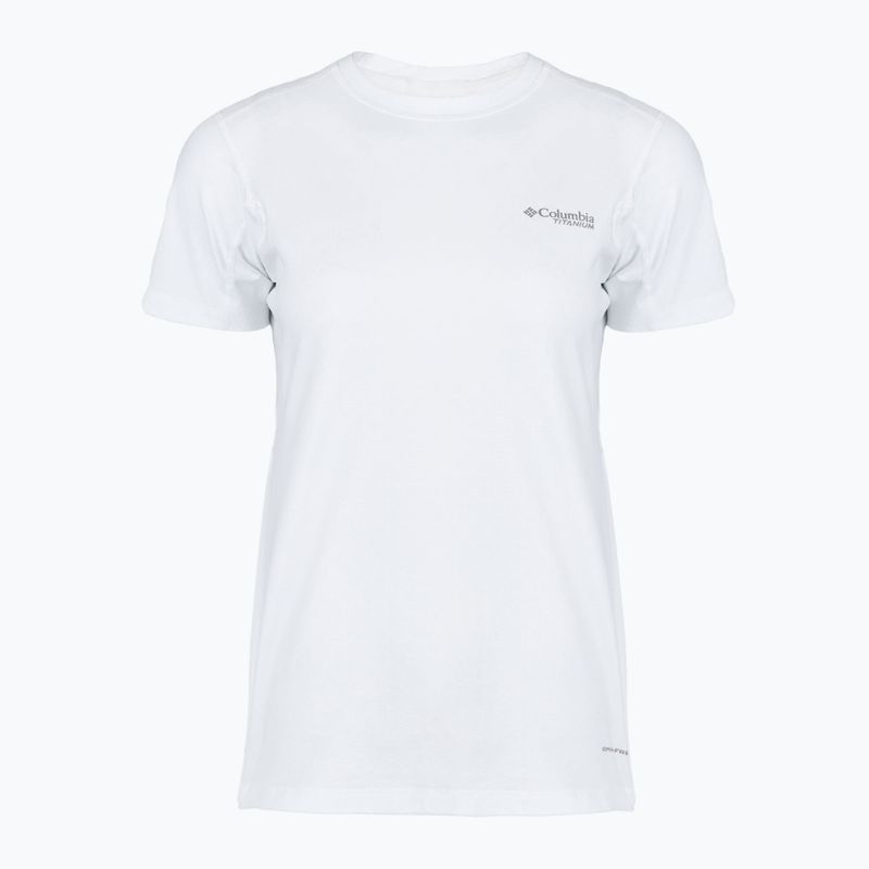 Damen T-Shirt Columbia Diamond Peak Pro white