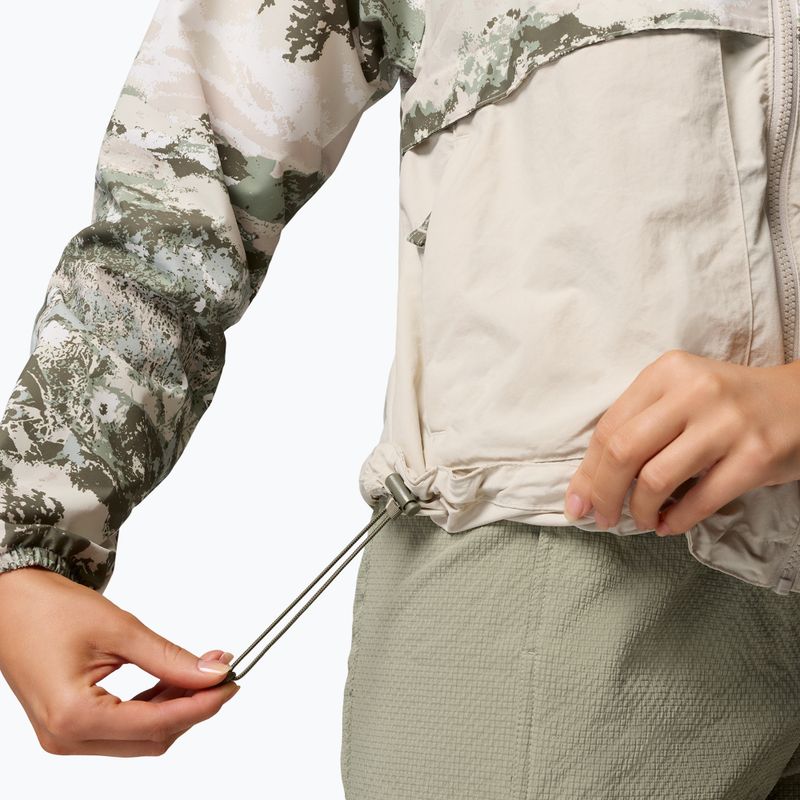 Damen-Windjacke Columbia Spire Valley Printed Windbreaker safari fieldaze print/dark stone 7