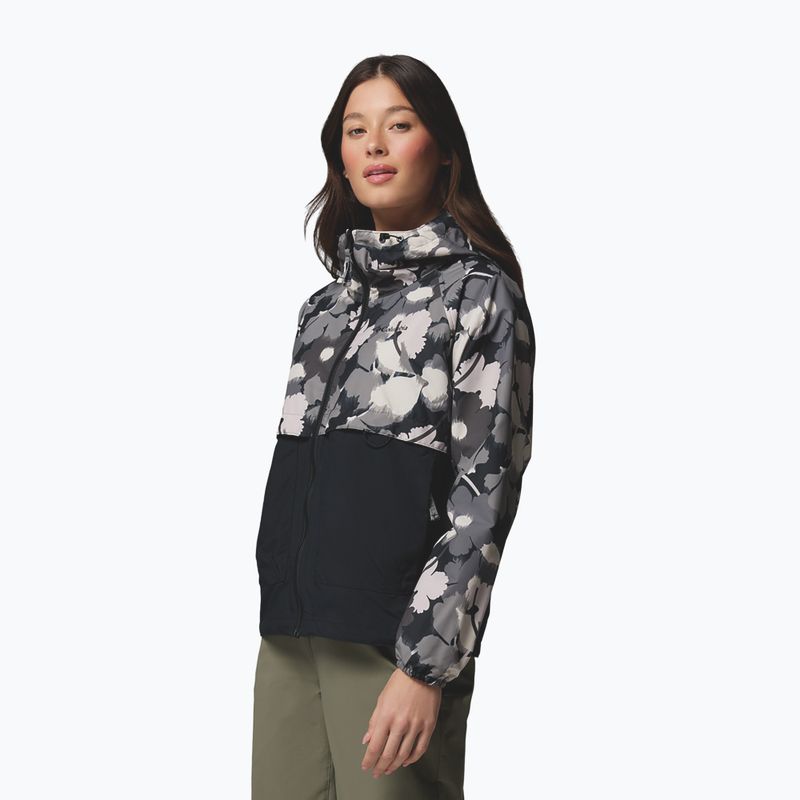Damen-Windjacke Columbia Spire Valley Printed Windbreaker black ikatbloom print/black 4