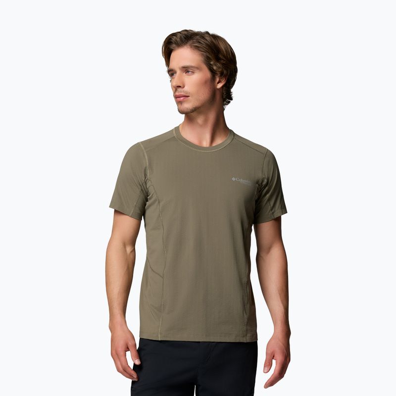 Herren T-Shirt Columbia Diamond Peak Pro stone green