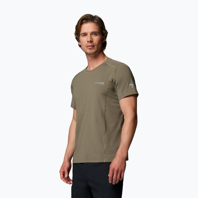Herren T-Shirt Columbia Diamond Peak Pro stone green 4
