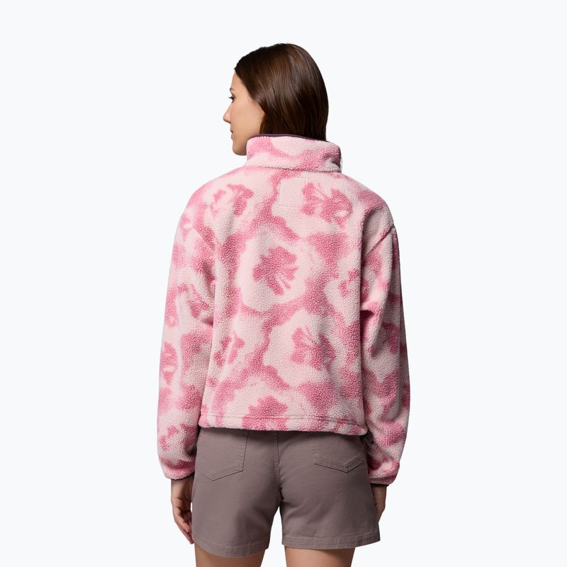 Damen-Fleecejacke Columbia Helvetia II Printed Cropped Half Snap rosette/sprayflower 3
