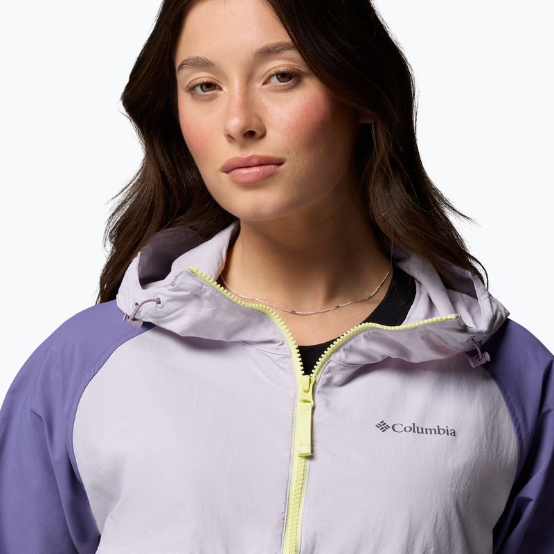 Damen-Windjacke Columbia Spire Valley Windbreaker citron haze/lavender pearl/stormwatch 6