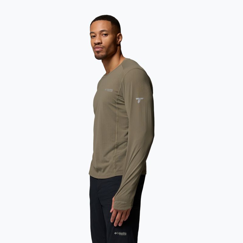 Herren-Langarmshirt Columbia Diamond Peak Pro Crew stone green 4