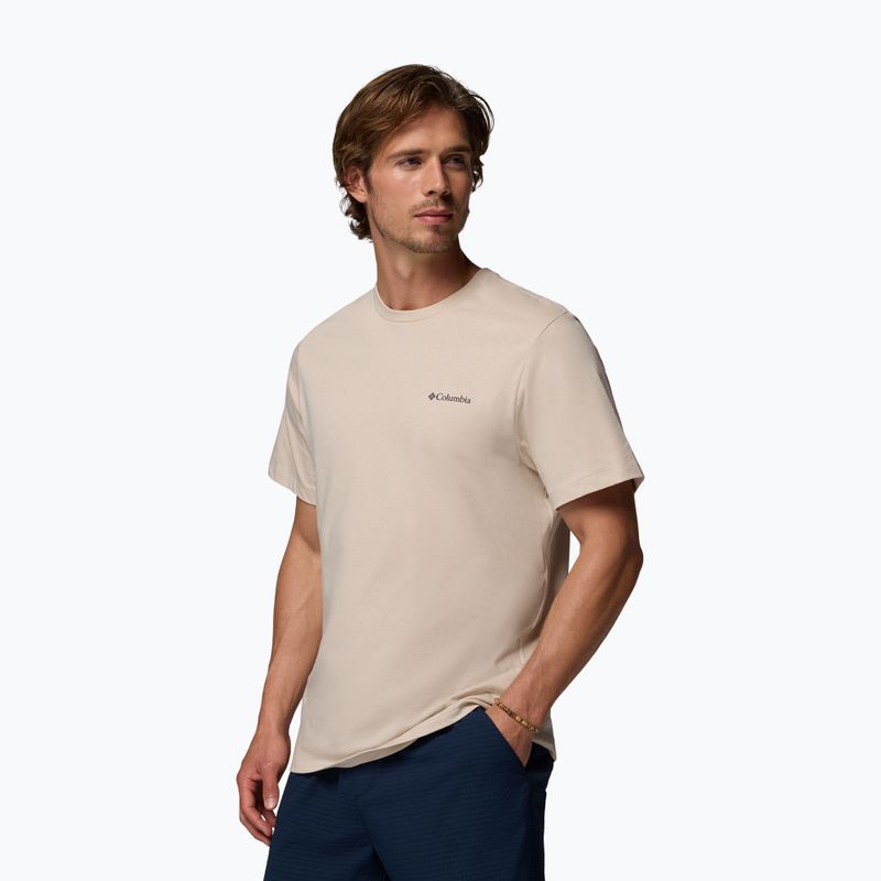 Herren T-Shirt Columbia CSC Basic Logo Back Tee dark stone linework c badge 4