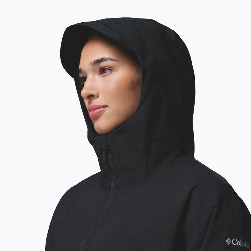 Damen-Regenmantel Columbia Weekend Adventure II Long Shell black 6