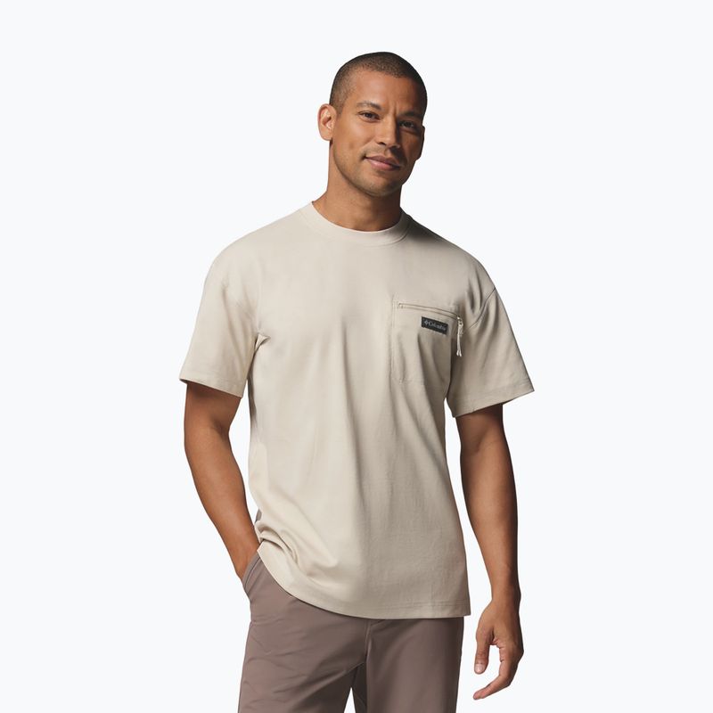 Herren-Shirt Columbia Echo Passage SS Crew dark stone