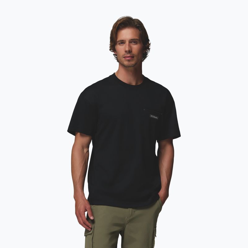 Herren-Shirt Columbia Echo Passage SS Crew black