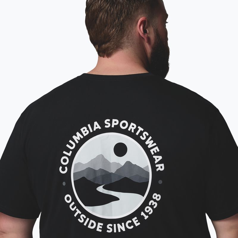 Herren T-Shirt Columbia CSC Outdoor back graphic black/scoped view 6