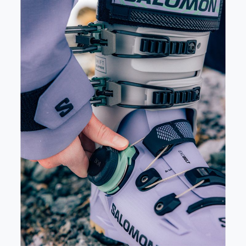 Damen-Skischuhe Salomon Shift Supra S Boa 105 W GW cosmic sky/cool gray 5/shale green 6