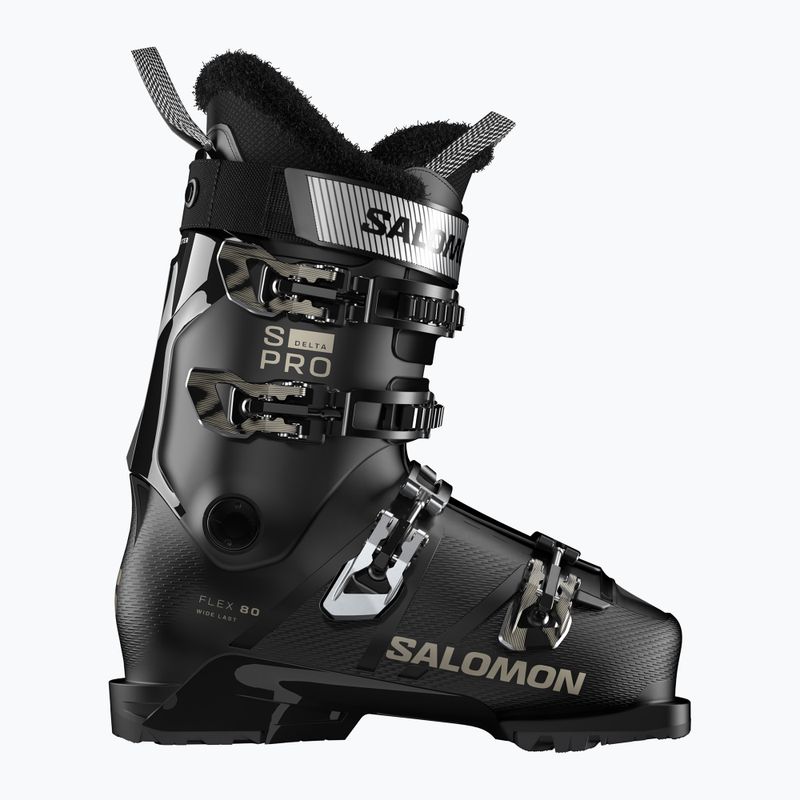 Damen-Skischuhe Salomon S/Pro Delta 80 W GW black/black/light bronze met