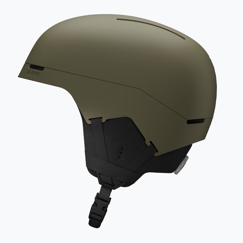Skihelm Salomon Brigade Index olive night 2
