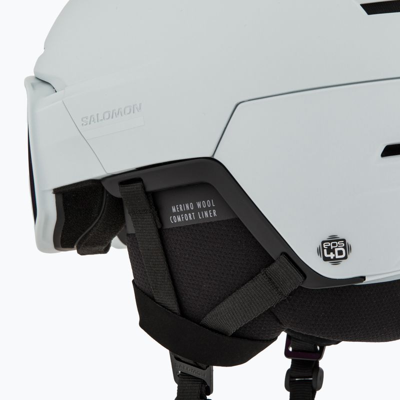 Skihelm Salomon Driver Prime Sigma Plus ice flow/sigma sky blue/sigma ice blue 8