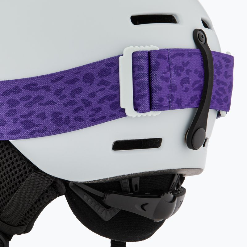 Kinder-Skihelm Salomon Player Combo + Skibrille XV Jr ice flow/ice flow mid blue 8