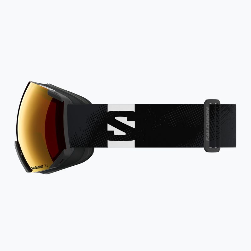 Kinder-Skibrille Salomon Radium black/mid red 8