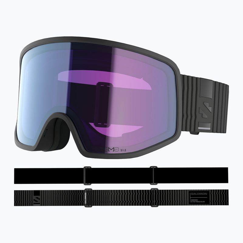 Skibrille Salomon Sentry Pro Sigma Photo black/sigma photo sky blue 5