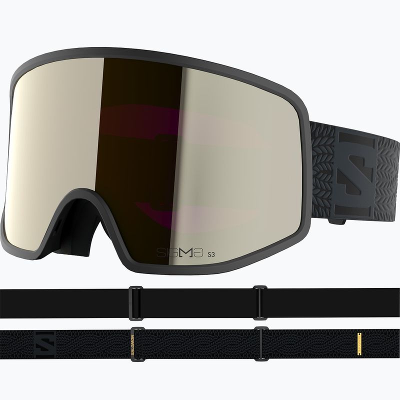 Skibrille Salomon Sentry Pro OTG Sigma S3 black/sigma black gold 2
