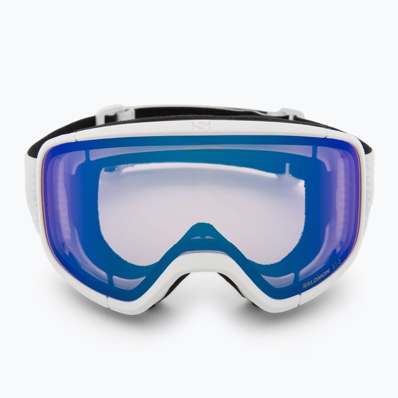 Skibrille Salomon Aksium 2.0 Photo white/Photo mi blue 2