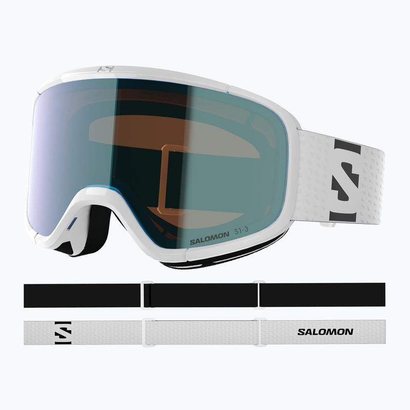 Skibrille Salomon Aksium 2.0 Photo white/Photo mi blue 5