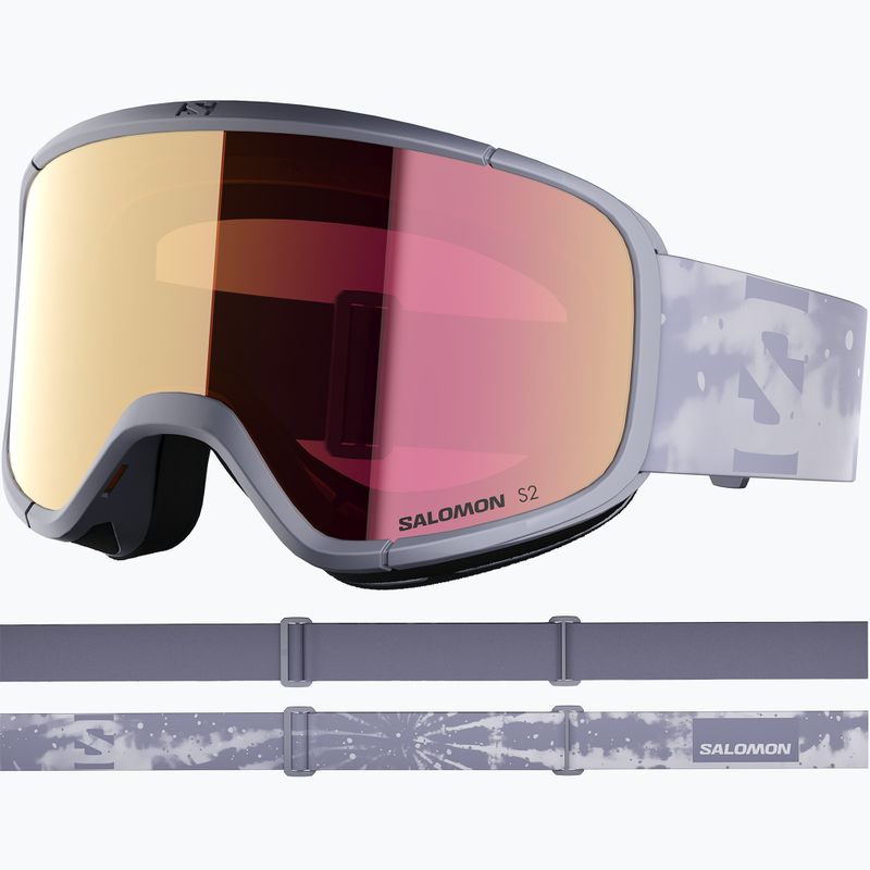 Skibrille Salomon Aksium 2.0 S2 blue granite/ml ruby 2