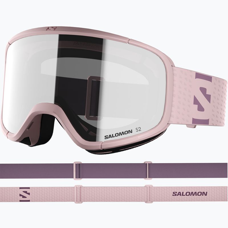 Skibrille Salomon Aksium 2.0 S2 heavenly pink/ml super white 2