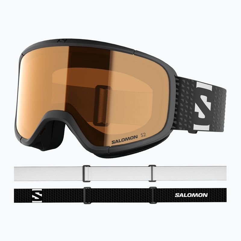 Skibrille Salomon Aksium 2.0 Acces black/flash toric orange 5