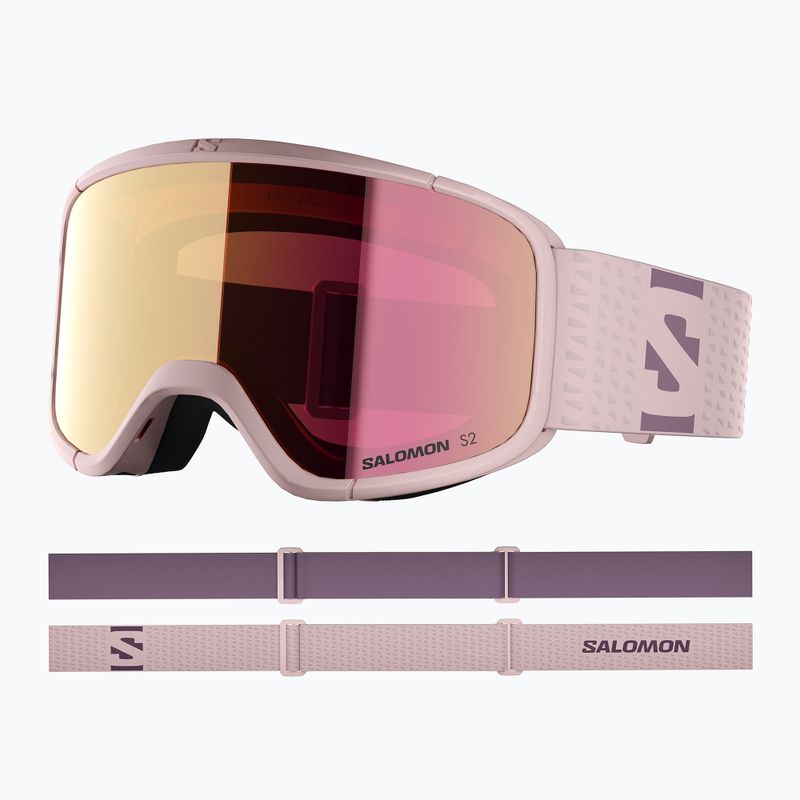 Skibrille Salomon Aksium 2.0 S heavenly pink/ml ruby 5
