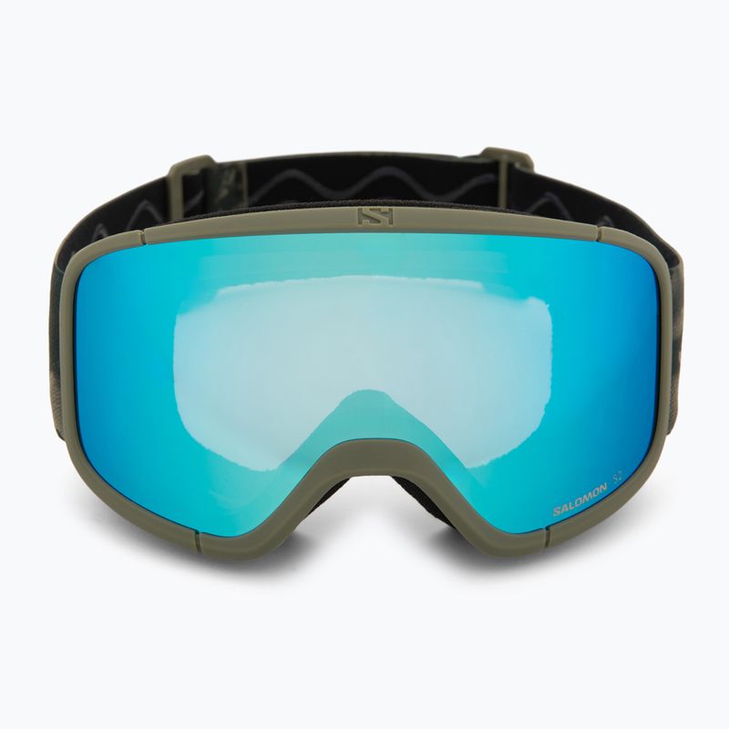 Skibrille Salomon Aksium 2.0 S olive night/ml mid blue 2