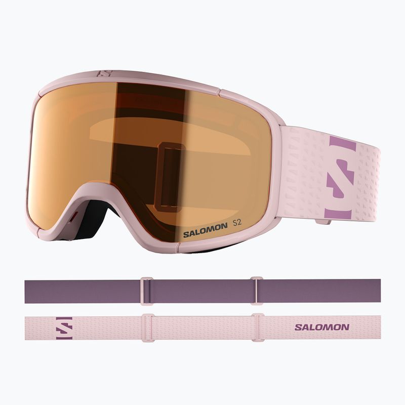 Skibrille Salomon Aksium 2.0 S acces heavenly pink/flash toric orange 5