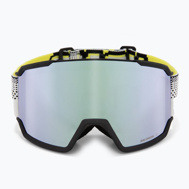 Skibrille Salomon S/View 3 black pixels/ml super white 2