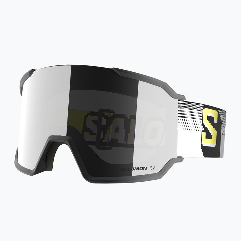 Skibrille Salomon S/View 3 black pixels/ml super white