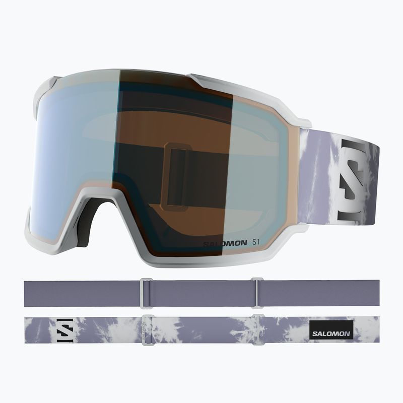Skibrille Salomon S/View 3 ice flow/ml light blue 5
