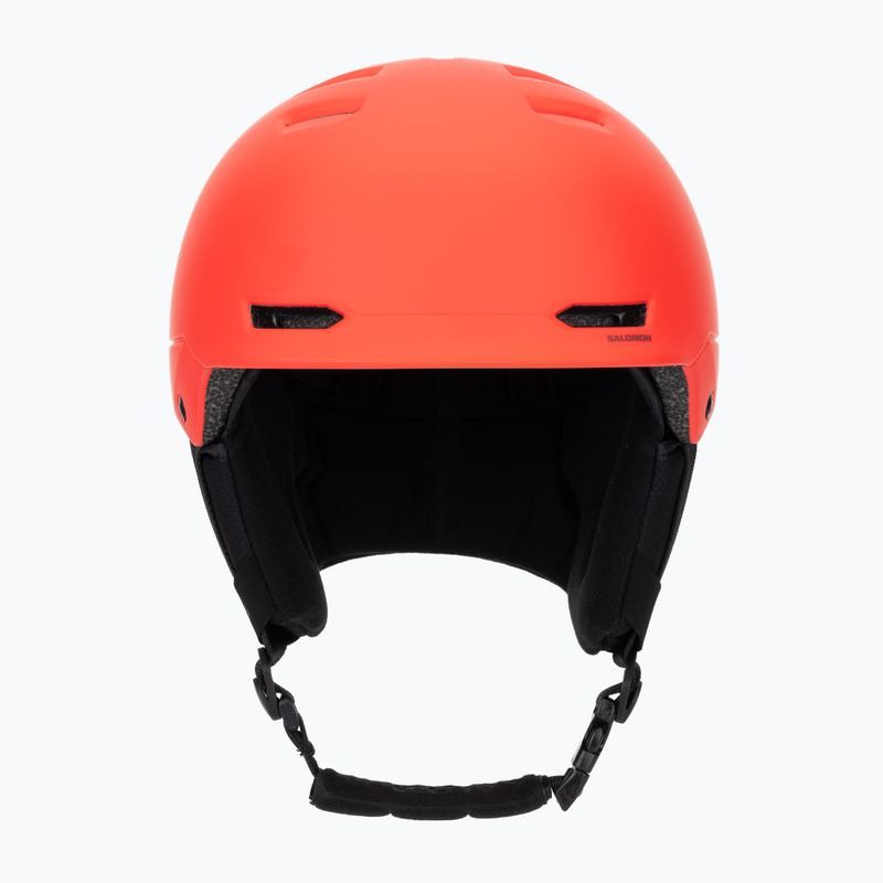 Kinder-Skihelm Salomon Husk Jr cherry tomato 2