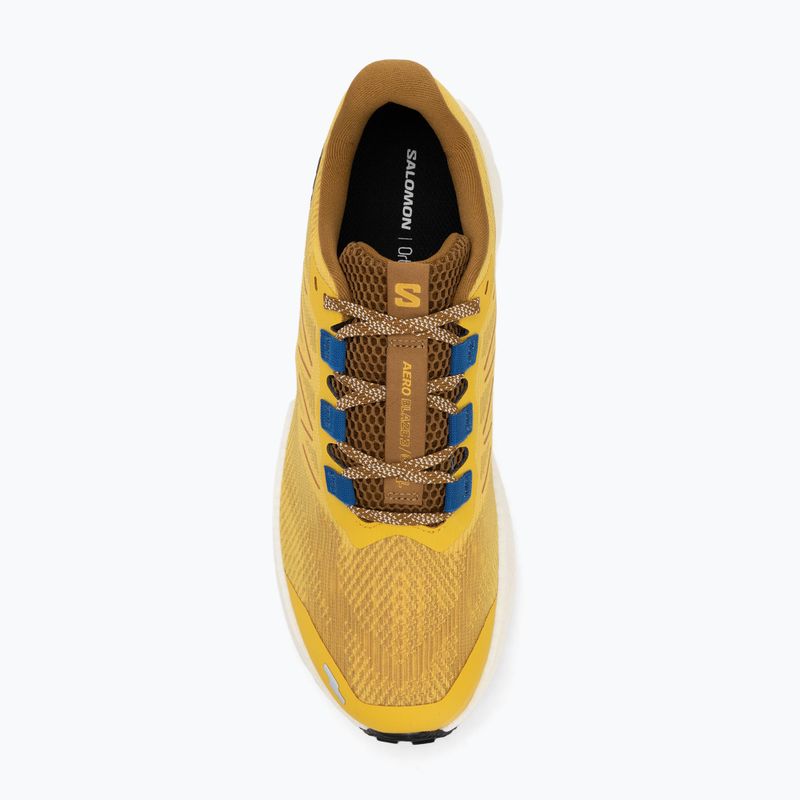 Herren Laufschuhe Salomon Aero Blaze 3 GRVL Gewürzsenf/Vanilleis/Nautikblau 5