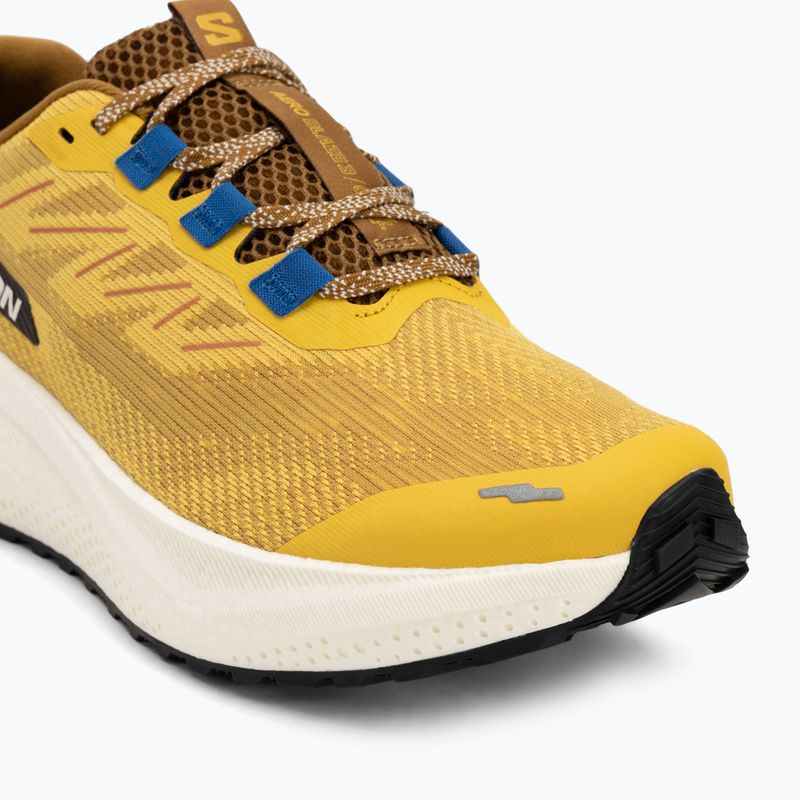 Herren Laufschuhe Salomon Aero Blaze 3 GRVL Gewürzsenf/Vanilleis/Nautikblau 7