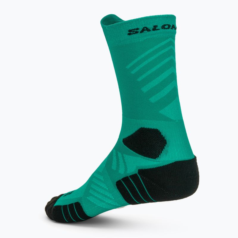 Socken Salomon Aero Crew dynasty green/waterfall 2