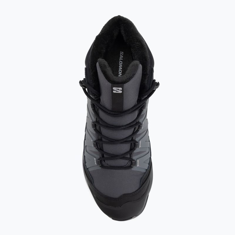 Herren Wanderschuhe Salomon X-Adventure Coldrush WP Asphalt / schwarz / Legierung 5