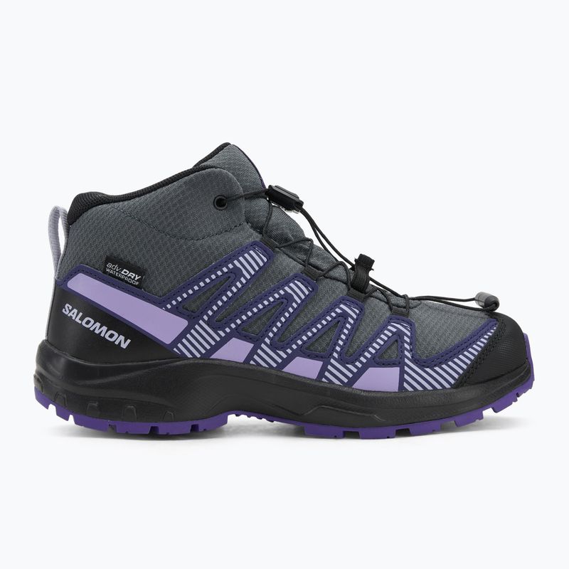 Salomon XA Pro V8 MID WP Kinder Wanderschuhe Turbulenz / schwarz / Freiheit 2