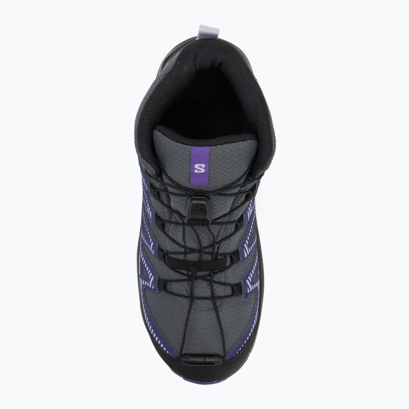 Salomon XA Pro V8 MID WP Kinder Wanderschuhe Turbulenz / schwarz / Freiheit 5