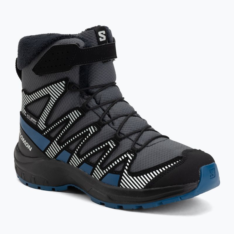 Kinder-Wanderschuhe Salomon XA Pro V8 Winter Waterproof turbulence / schwarz / dunkelblau