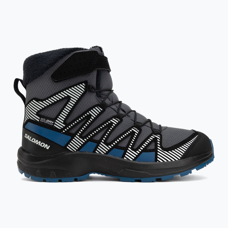 Kinder-Wanderschuhe Salomon XA Pro V8 Winter Waterproof turbulence / schwarz / dunkelblau 2