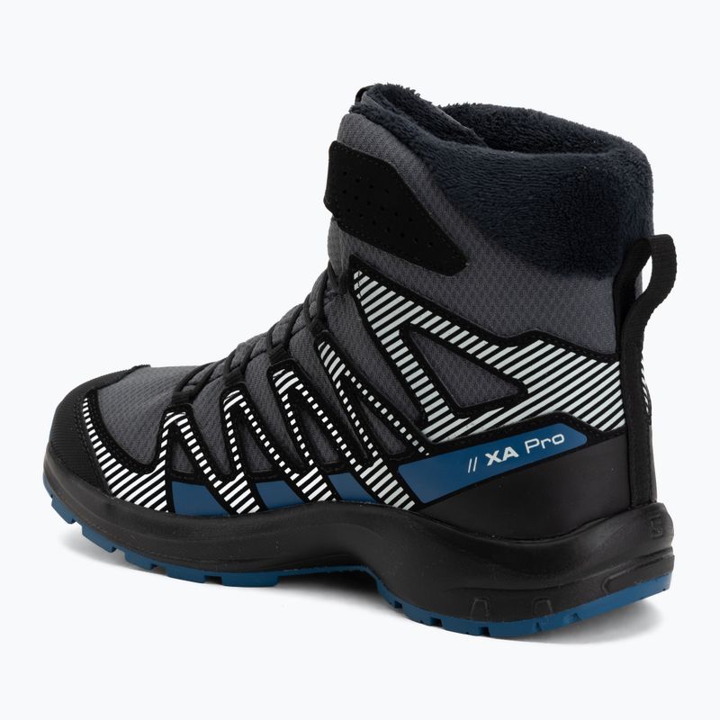 Kinder-Wanderschuhe Salomon XA Pro V8 Winter Waterproof turbulence / schwarz / dunkelblau 3