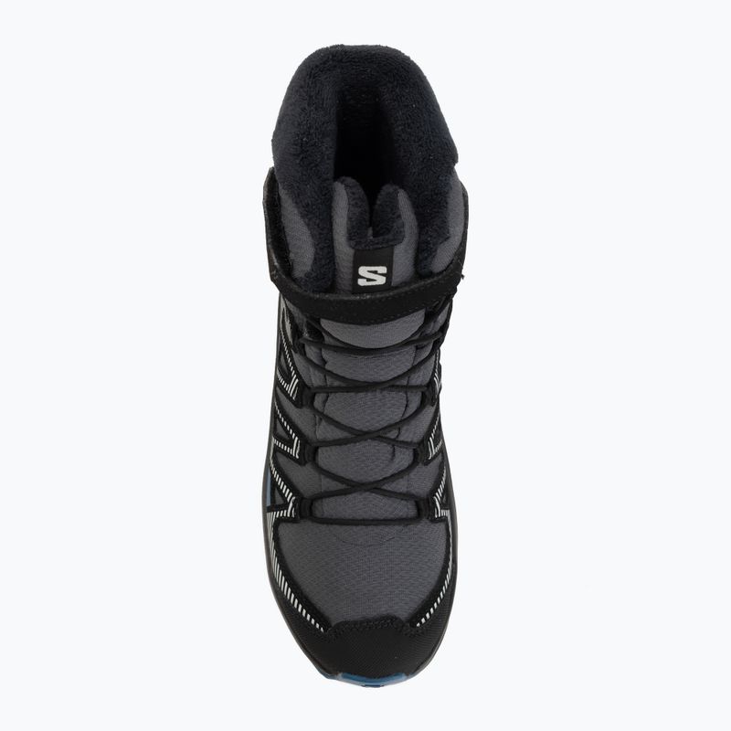 Kinder-Wanderschuhe Salomon XA Pro V8 Winter Waterproof turbulence / schwarz / dunkelblau 5