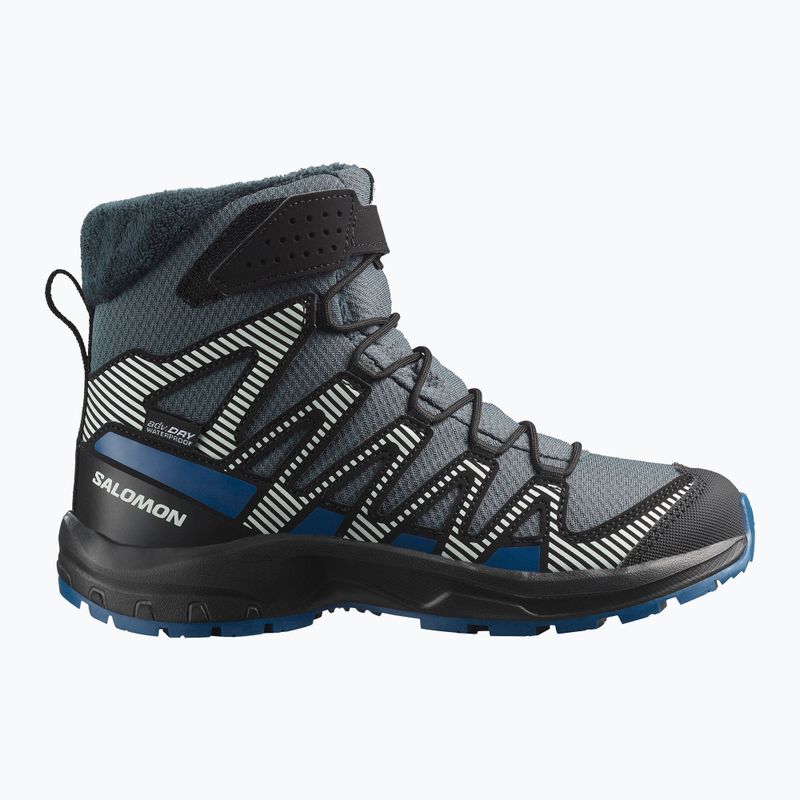 Kinder-Wanderschuhe Salomon XA Pro V8 Winter Waterproof turbulence / schwarz / dunkelblau