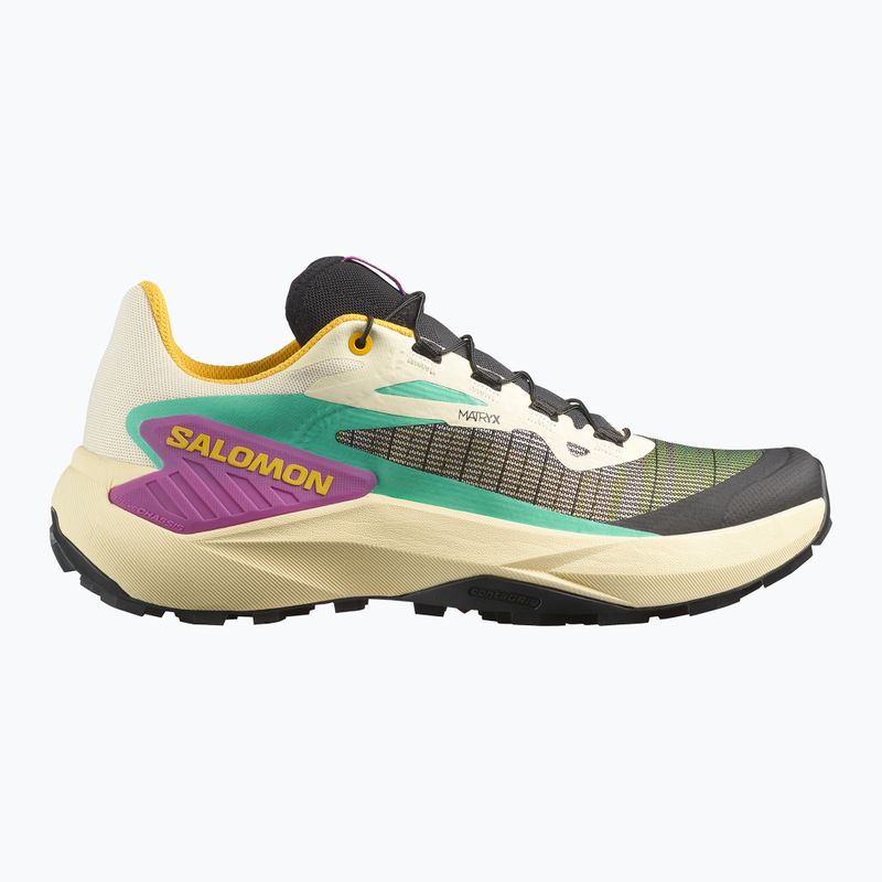 Damen-Laufschuhe Salomon Genesis transparentgelb/schwarz/wiesenknöterich 2