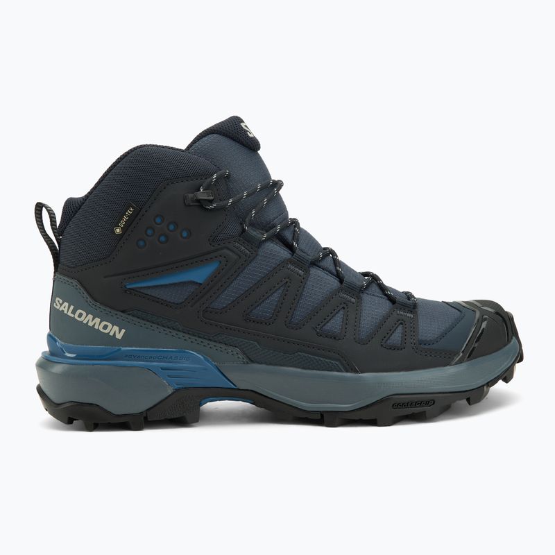 Herren-Trekking-Stiefel Salomon X Ultra 360 Mid GTX blaue Nächte / dunkel navy / dunkelblau 2