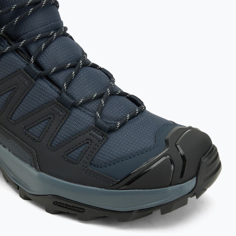 Herren-Trekking-Stiefel Salomon X Ultra 360 Mid GTX blaue Nächte / dunkel navy / dunkelblau 7