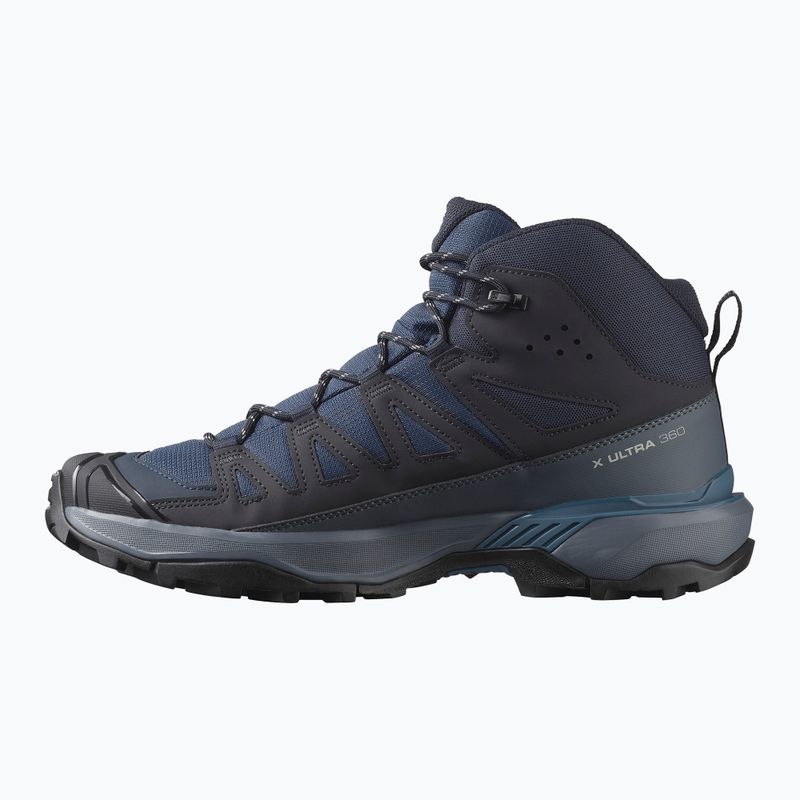 Herren-Trekking-Stiefel Salomon X Ultra 360 Mid GTX blaue Nächte / dunkel navy / dunkelblau 9