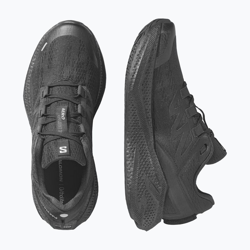 Herren-Laufschuhe Salomon Aero Glide 3 schwarz/schwarz/ftw silber 6