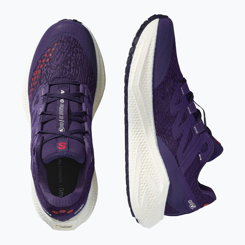 Herren-Laufschuhe Salomon Aero Glide 3 Gravel astral aura/vanilla ice/haute red 12